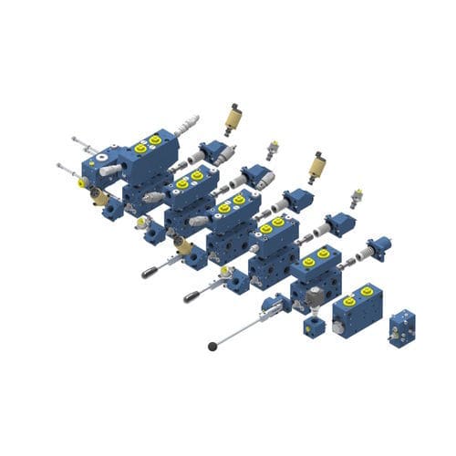 Гидравлический распределитель с выдвижным ящиком - APV16 - Fluitronics GmbH - с рычагом / модульный / секционный