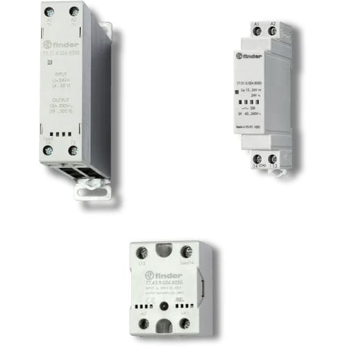 Статическое реле DC - 77 series - FINDER S.p.A. con unico socio - AC / 1NO / на DIN-рейке