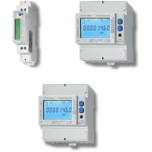 Монофазовый Электрический счетчик электроэнергии - 7E series - FINDER S.p.A. con unico socio - трехфазовый / на DIN-рейке / с импульсным выходом