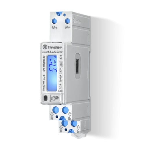 Монофазовый Электрический счетчик электроэнергии - 7M2482300001 series - FINDER S.p.A. con unico socio - RS-485 / для домашнего использования / программируемый
