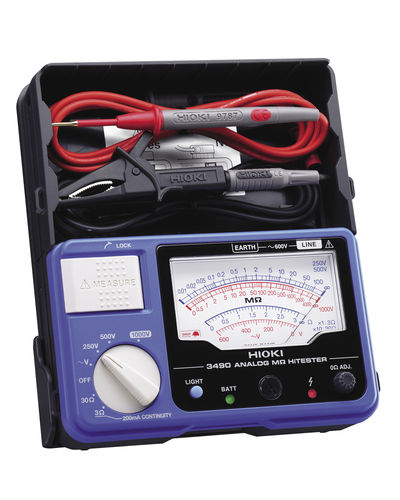 Тестер изоляции - 250/ 500/ 1000 V, 100 - 4000 MΩ | 3490 - HIOKI E.E. CORPORATION - непрерывности