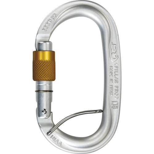 Карабин с блокировкой - 2C3960L ZSF - Climbing Technology - сталь / из нержавеющей стали / овальный