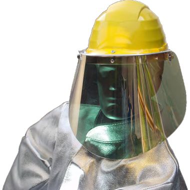 Каска для пожарного - T6 - ENHA GmbH - EN 397 / желтая / с забралом