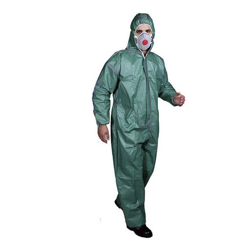 Рабочий рабочий костюм - WLO3001Gn - Hubei Wanli Protective Products Co., Ltd. - тип 4/5/6 / непромокаемый / из микропористой ткани