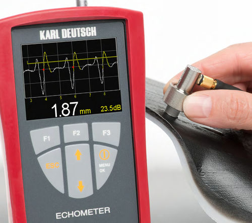 Переносной толщиномер - ECHOMETER 1077 DATA - KARL DEUTSCH - перегородки / A-scan / высокое разрешение