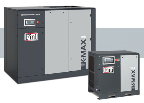 Винтовой компрессор - K-MAX series - FINI - воздушный / с электродвигателем / стационарный