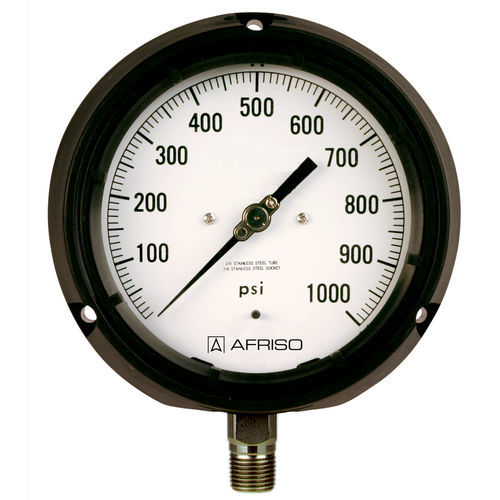 Манометр со шкалой - RF130PG D101 - AFRISO-EURO-INDEX - NPT 1/2 / из стекла / из пластика