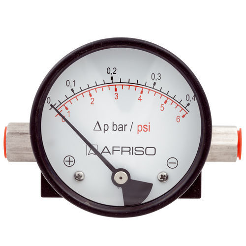 Дифференциальный манометр - MAG80Dif D312 - AFRISO-EURO-INDEX - со шкалой / из нержавеющей стали / компактный