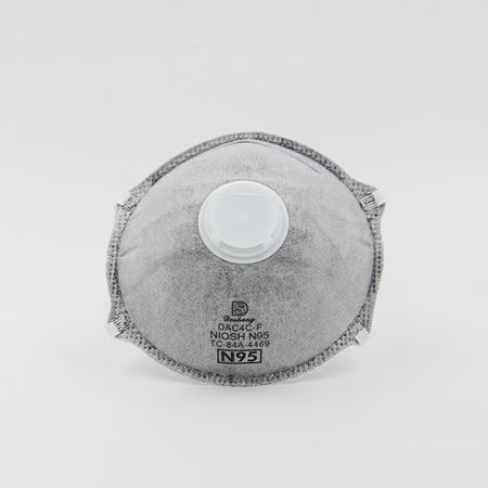 Одноразовая защитная маска - DAC4C-F N95 - Shanghai Dasheng Health Products Manufacture Co., Ltd. - с активированным углем / фильтрующая / с клапаном
