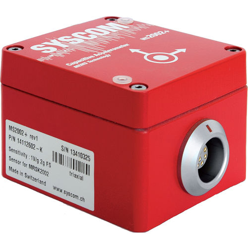 Трехосевой акселерометр - MS2002+ - SYSCOM Instruments SA - емкостный / MEMS / малогабаритный