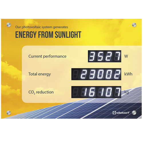 Табло LED - XC410-SAR-N-03 - Siebert Industrieelektronik GmbH - цифровое / с 3 линиями / с 5 цифрами