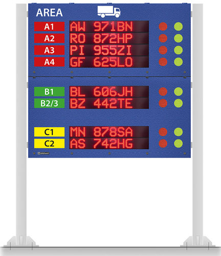 Табло LED - XC-Boards® series - Siebert Industrieelektronik GmbH - цветное / для транспорта / для логистики