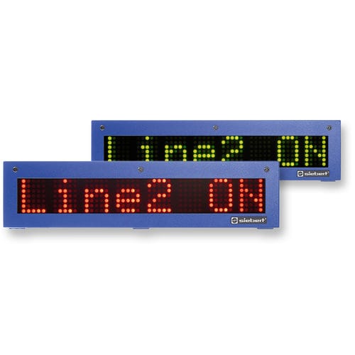 Табло LED - SX302 series - Siebert Industrieelektronik GmbH - буквенно-цифровое / с точечной матрицей / цветное