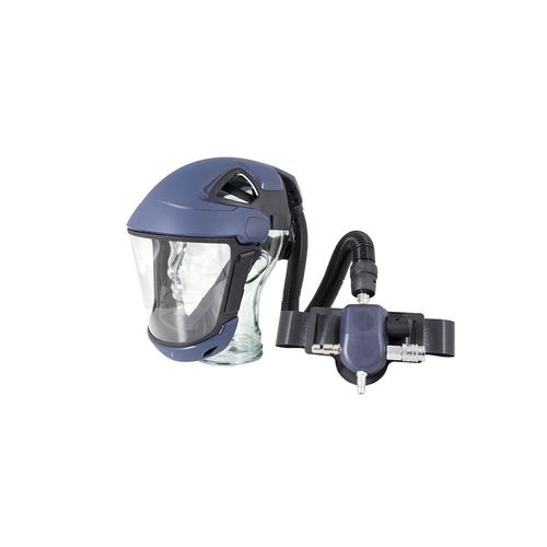 Защитная маска с подачей воздуха - SR 570/SR 507 KIT - Sundström Safety AB - на все лицо / промышленная / синяя