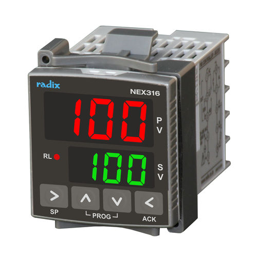 PID-контроллер 2 аналоговых входа - NEX316 - Radix Electrosystems Pvt Ltd - с 3 цифрами / для установки на панель / компактный