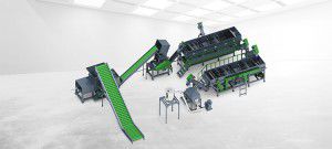 Моечная линия с вращением и смешиванием - PE series - Zhangjiagang City Grace Machinery Co., Ltd - сухая / автоматическая / для перерабатывающей промышленности