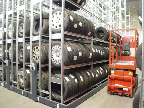 Стеллаж склад для хранения - HI280 Shelving System - Mobile - Dexion - мобильный / компактный / для средних нагрузок