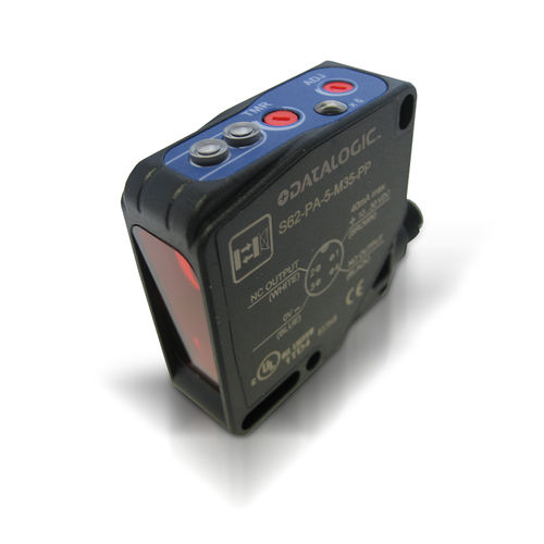 Фотоэлектрический обнаружитель тип зеркальный - S62 series - Datalogic s.r.l. - с подавлением воздействия окружающей среды / датчик диффузного отражения / прямоугольный