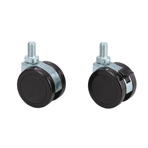 Поворотный ролик - GX60N12 - SUGATSUNE KOGYO CO., LTD. - с резьбовым стержнем / сильные нагрузки / с тормозом