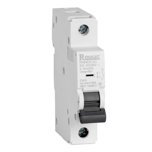 Выключатель с пружинным приводом - RNMD2-63-MCB - WENZHOU RENA ELECTRIC CO.,LTD - постоянный ток / модульный / однополюсный
