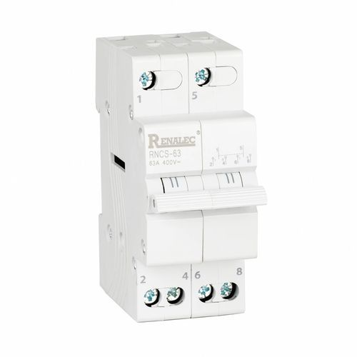 Ручной блок автоматического переключения - RNCS-63 - WENZHOU RENA ELECTRIC CO.,LTD - для DIN рейки / 4 полюса / 3 полюса