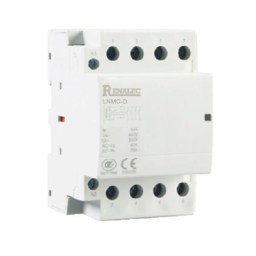Контактор для двигателя - LNMC-D - WENZHOU RENA ELECTRIC CO.,LTD - 2 полюса / на DIN-рейке / модульный