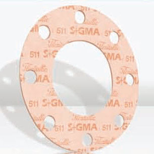 Прокладочный лист из ПТФЭ - Sigma 511 - Flexitallic - с фланцем / для использования в области химии