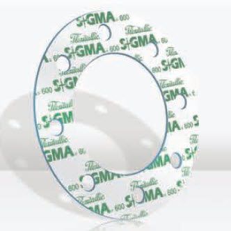 Прокладочный лист из ПТФЭ - Sigma 600 - Flexitallic - с фланцем / для использования в области химии