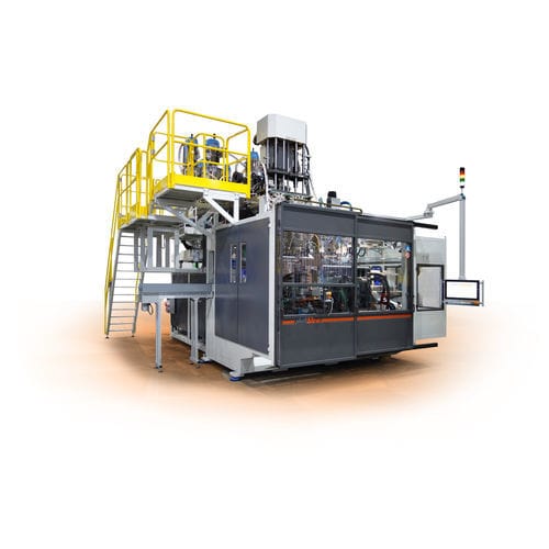 Выдувная формовочная машина для экструзии - PB50E series - Plastiblow - для бутылок / для контейнеров / с двойной станцией