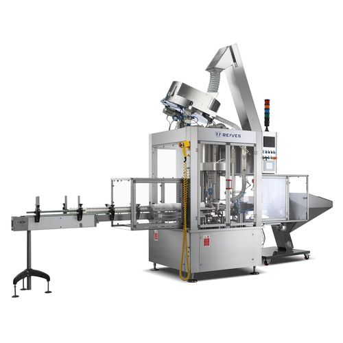 Ротационная укупорочная завинчивающая машина - MRT-TA/540-4/ST - Rejves Machinery S.r.l - защелкивающаяся / гибкая / контролируемая PLC