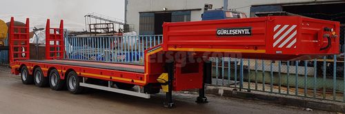 Полуприцеп платформа - Gt Semi Trailers - сверхнизкий / четырехосный / буксируемый