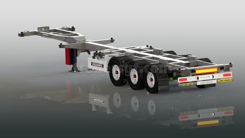 Полуприцеп платформа - Gt Semi Trailers - контейнеровоз / трехосный / буксируемый