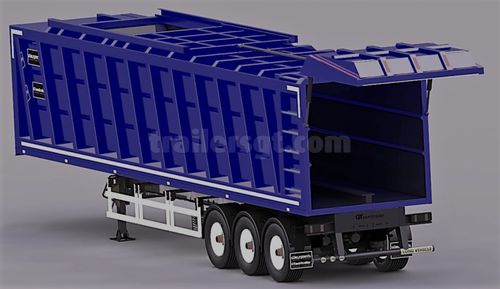 Полуприцеп с подвижным полом - Gt Semi Trailers - для отходов / трехосный / буксируемый