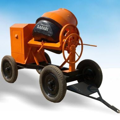 Электрическая бетономешалка - SAFARI 1000-HF - Safari Construction Equipments Private Limited - с дизельным двигателем / мобильная / традиционная