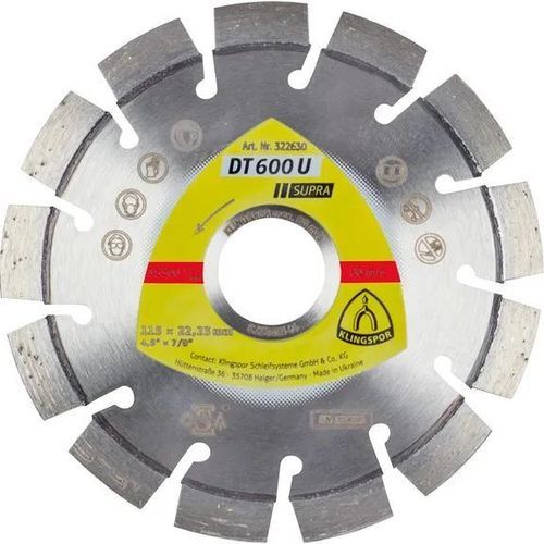 Режущий круг для камня - DT600U - KLINGSPOR - для бетона / для керамического материала / для гранита