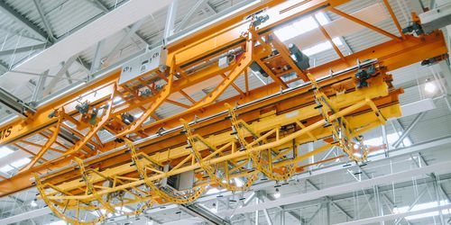 Башенный кран на рейке - CTI Systems S.à r.l. - для технического обслуживания / для подъема / для разгрузочно-погрузочных работ