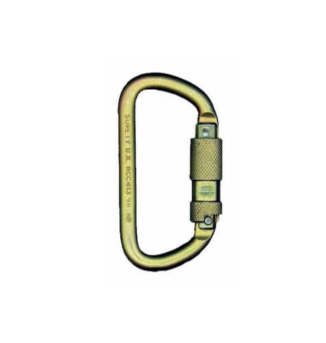 Карабин с блокировкой - Mine Safety Appliances Company - из металла / асимметричный