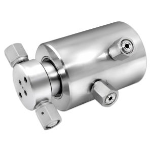 Поворотное соединение для химических продуктов - OB-06112 - DSTI - Dynamic Sealing Technologies - 2 прохода / для применения в авиакосмической промышленности / из нержавеющей стали