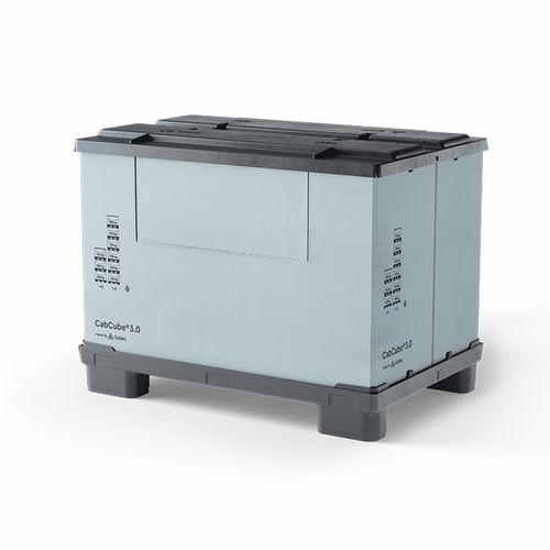 Складной ящичный поддон - CabCube 3.0 (4F) - Cabka - из пластика / для хранения / транспортный