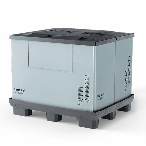Складной ящичный поддон - CabCube 1.0 (9F)  - Cabka - из пластика / для хранения / транспортный