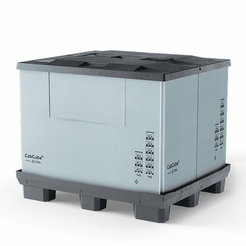 Складной ящичный поддон - CabCube 2.0 (9F) - Cabka - из пластика / для хранения / транспортный