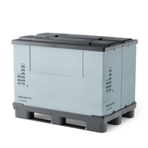 Ящичный поддон из пластика - CabCube 3.0 (3R) - Cabka - для хранения / для разгрузочно-погрузочных работ / для защиты