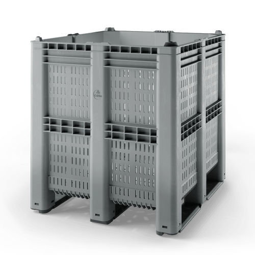 Вентилируемый ящичный поддон - Pallet Box 2.0 3R  - Cabka - из пластика / для хранения / транспортный