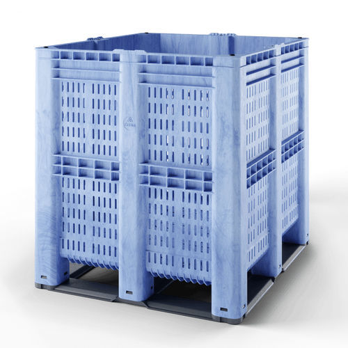Вентилируемый ящичный поддон - Pallet Box 2.0  6R - Cabka - из пластика / для хранения / транспортный