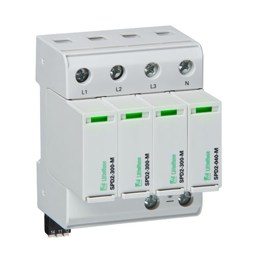 Молниеотвод тип 2 - SPD2 3P+1 series - Littelfuse - тип 1 / класс II / 4 полюса