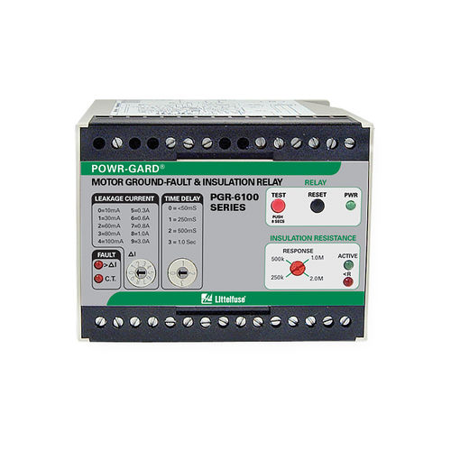 Защитное реле замыкания на землю - PGR-6100 series - Littelfuse - изоляции / 1NO/NF / для электрического двигателя