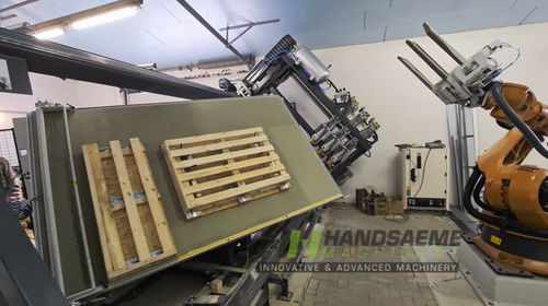 Производственная линия для дерева - BOS-V - HANDSAEME MACHINERY - для поддонов / автоматическая / для линии сборки
