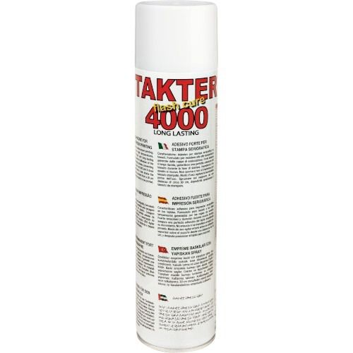 Клей для текстиля - TAKTER® 4000 - SILICONI - однокомпонентный / прозрачный / аэрозольный
