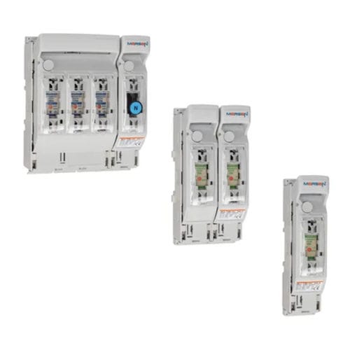 Разъединитель-выключатель предохранитель - MULTIBLOC® 00.ST8 series - Mersen - Electrical Power - низкого напряжения / однополюсный / 4 полюса