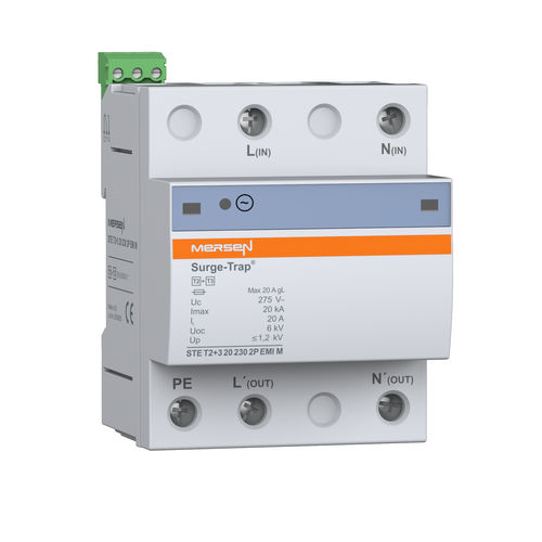 Молниеотвод тип 2 - Surge-Trap® STET23 series - Mersen - Electrical Power - тип 3 / для телекоммуникации / для электроустановки